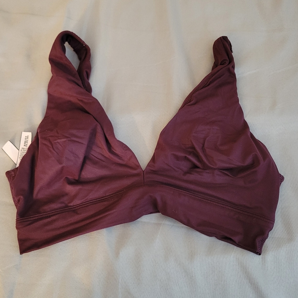 Wireless Bralette in Deep Burgundy - Women Intimates & Sleepwear